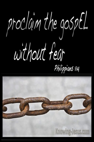 Philippians 1:14 Confidence In My Imprisonment (brown)